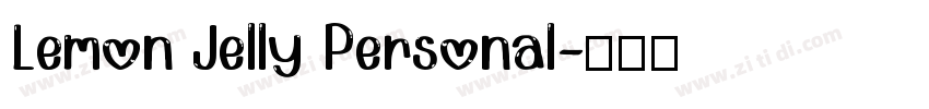 Lemon Jelly Personal字体转换